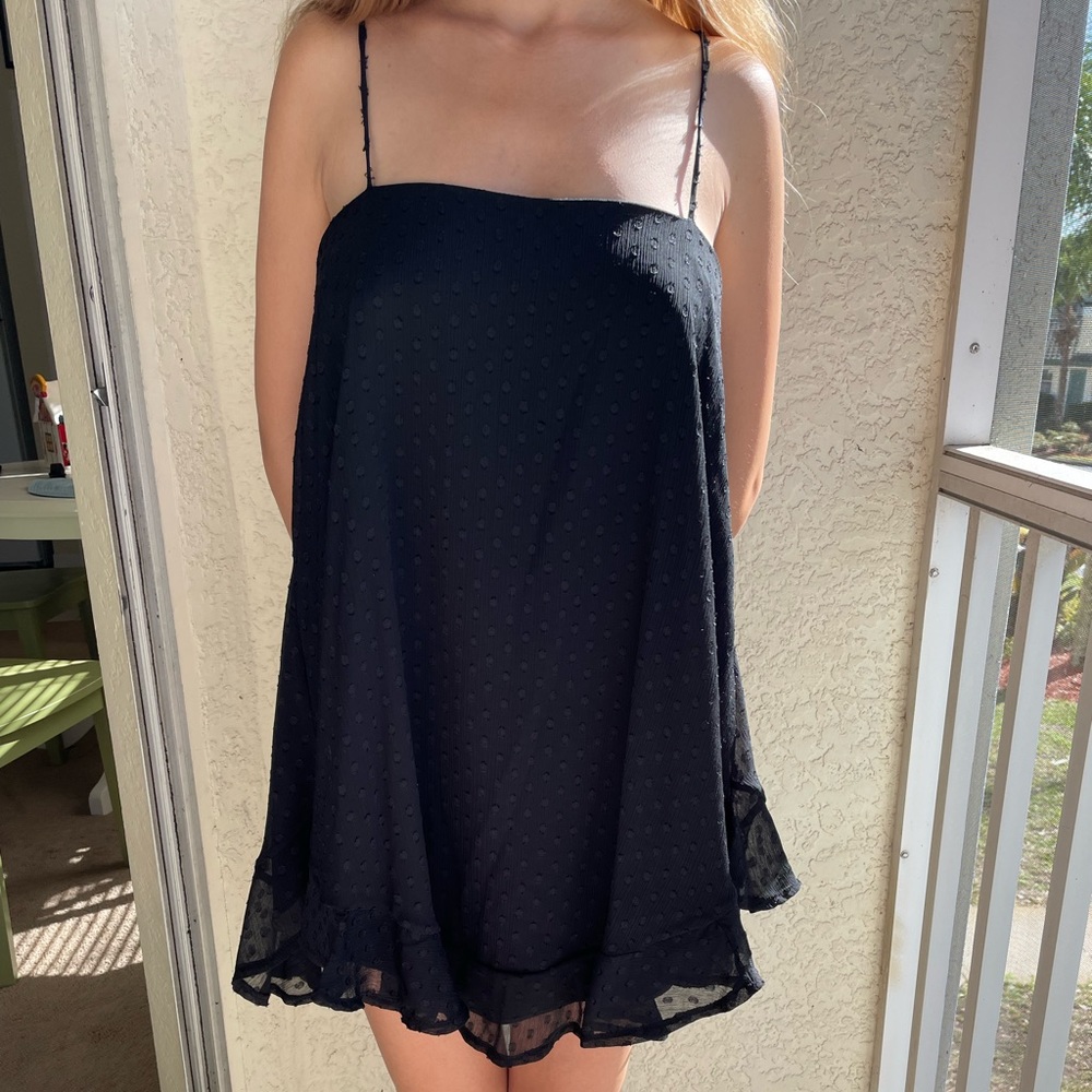 Black Polka Dot Tank Dress